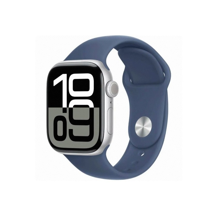 Apple Watch Series 10 46mm (MWWM3) Aluminio Plata M/L Azul Demin Apple Watch Series 10 46mm (MWWM3) Aluminio Plata M/L Azul Demin