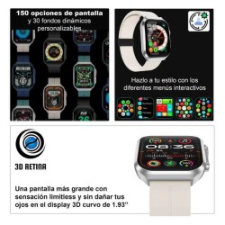 Reloj Smartwatch VAK F21 PANTALLA CURVA INFINITE 3D Azul