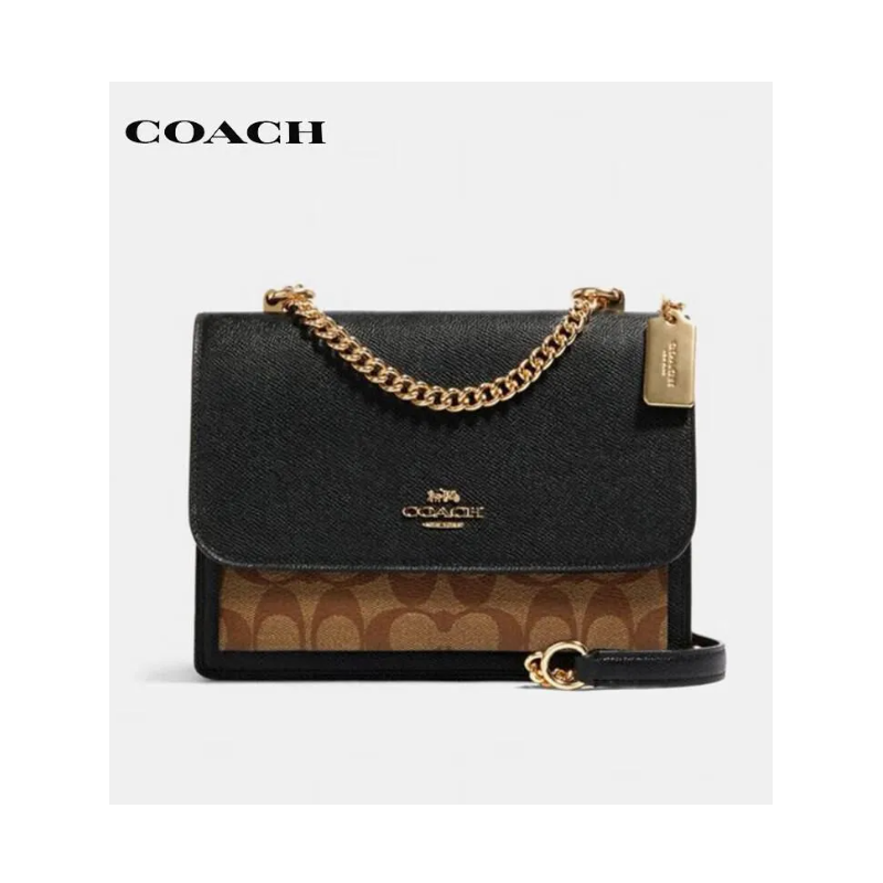 Bolso Coach KLARE Pequeño Marrón/Negro