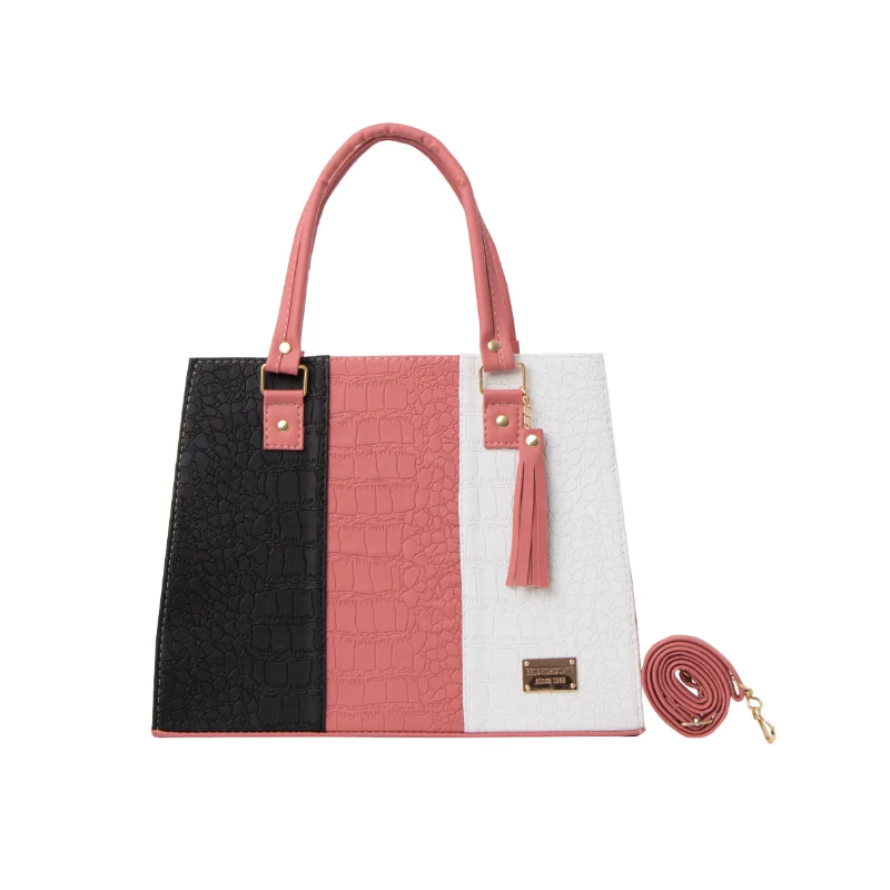 Bolsa Fana Irma Color Rosa / Negro Reforzada Bolsa Fana Irma Color Rosa / Negro Reforzada