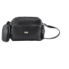 Bolso Crossbody Lulu Para Mujer Con Correa Reforzada Color Negro