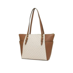 Bolsa Michael Kors Large Charlotte 35T0GCFT3B Beige