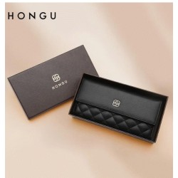 Cartera larga Mujer HONGU Trifold color Negro