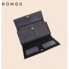 Cartera larga Mujer HONGU Trifold color Negro
