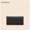 Cartera larga Mujer HONGU Trifold color Negro