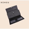 Cartera larga Mujer HONGU Trifold color Negro