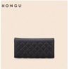 Cartera larga Mujer HONGU Trifold color Negro