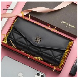 Cartera larga multifunción Pierre Cardin Mujer color Negro