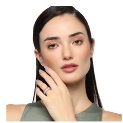Anillo Ocean Heart, Acero inoxidable, ACM5-14-216-6, Talla 6