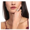 Anillo Ocean Heart, Baño oro rosa, 18K, ACO10-14-06-5, Talla 5