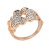 Anillo Ocean Heart, Baño oro rosa, 18K, ACO10-14-06-5, Talla 5