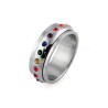 Anillo Ocean Heart, Acero Inoxidable, TL07-14-01-6, Talla 6