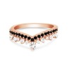 Anillo Wild Style II rose gold acero inoxidable con zirconias talla 7.