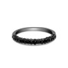 Churumbela Black Babe II acero inoxidable con zirconias negras talla 9