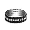 Churumbela 3 en 1 Infinity de acero inoxidable con zirconias talla 5.