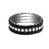 Churumbela 3 en 1 Infinity de acero inoxidable con zirconias talla 5.
