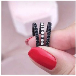 Churumbela 3 en 1 Infinity de acero inoxidable con zirconias talla 5.