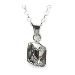 Collar y aretes Fancy cristal con plata .925 Zvezda