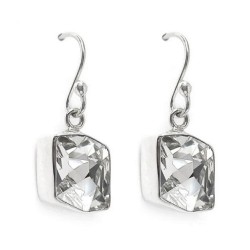 Collar y aretes Fancy cristal con plata .925 Zvezda