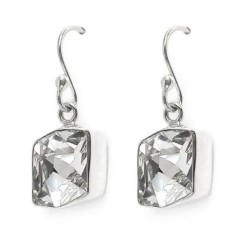 Collar y aretes Fancy cristal con plata .925 Zvezda