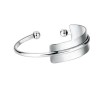 Brazalete Ocean Heart, Baño oro blanco, 18K, OH19-63
