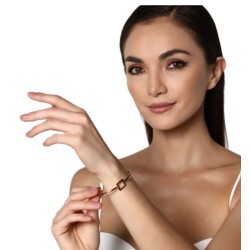 Brazalete Ocean Heart, Baño oro rosa, 18K, OH19-77