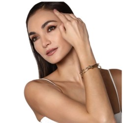 Brazalete Ocean Heart, Baño oro amarillo, 18K, OH19-91