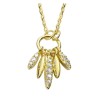 Collar y Dije Enso 925 Para Mujer ESN133G Dorado