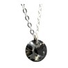 Set Collar Dije Corte Xilion Arete Zvezda Plata 0.925 Mujer Gris