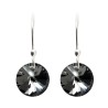 Set Collar Dije Corte Xilion Arete Zvezda Plata 0.925 Mujer Gris