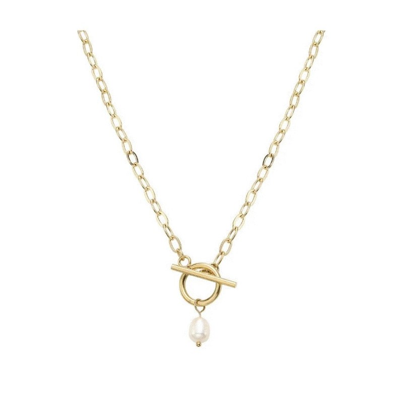 Collar de Acero Inoxidable Enso para Dama EICE232136G Dorado Collar de Acero Inoxidable Enso para Dama EICE232136G Dorado