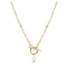 Collar de Acero Inoxidable Enso para Dama EICE232136G Dorado