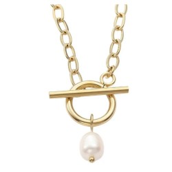 Collar de Acero Inoxidable Enso para Dama EICE232136G Dorado