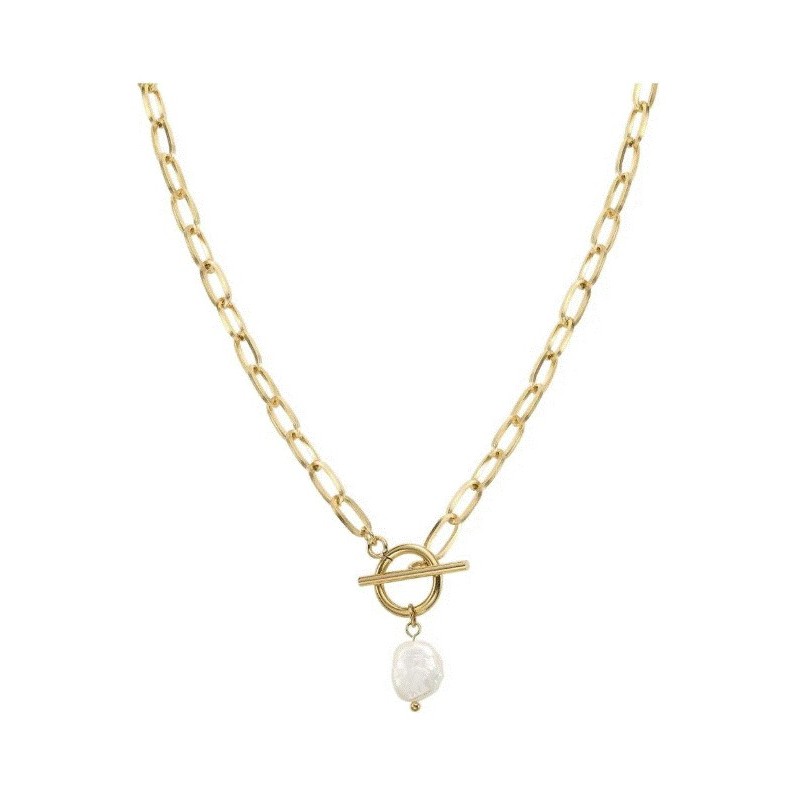 Collar de Acero Inoxidable Enso para Dama EICE232133G Dorado Collar de Acero Inoxidable Enso para Dama EICE232133G Dorado
