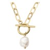 Collar de Acero Inoxidable Enso para Dama EICE232133G Dorado