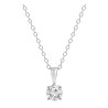 Colgante Redondo en Plata Esterlina y Diamantes Éticos .62ct
