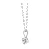 Colgante Redondo en Plata Esterlina y Diamantes Éticos .62ct