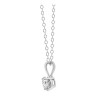 Colgante Redondo en Plata Esterlina y Diamantes Éticos .62ct
