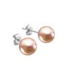Collar y aretes Perlas de cristal Oro Rosa plata .925 Zvezda