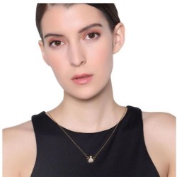 Collar Ocean Heart, Acero inoxidable, 18K, AC17-03
