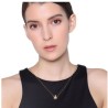 Collar Ocean Heart, Acero inoxidable, 18K, AC17-03