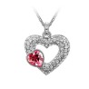 Dije Ocean Heart, Baño oro blanco, 18K, OH16-77