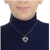 Dije Ocean Heart, Baño oro blanco, 18K, OH16-77
