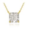 Collar Eyla dorado hecho de plata .925 con chapa de oro dorado 18K.