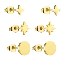 Set de Aretes Enso Para Mujer EJE3344G Dorado