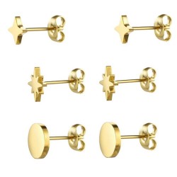 Set de Aretes Enso Para Mujer EJE3344G Dorado