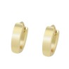 Arracadas Huggies Lisa Niña Adulto Unisex Oro 14K Laminado Dorado