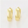 Arracadas Huggies Lisa Niña Adulto Unisex Oro 14K Laminado Dorado