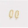 Arracadas Diseño Eslabones Ligeras Oro 14K Laminado Dorado