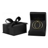 Arracadas Lisas 3.3 Cm Oro Sólido 14k
